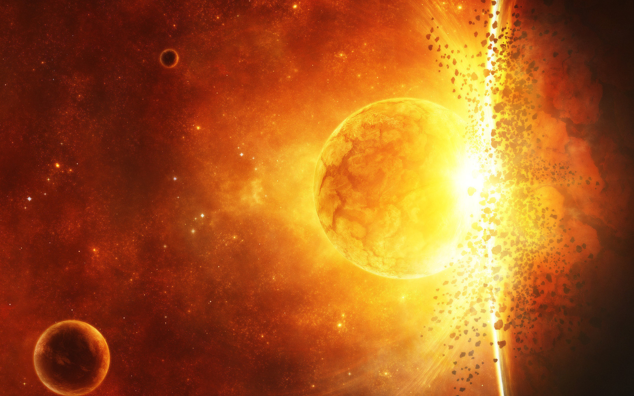 Sfondi Fire Planet 2560x1600