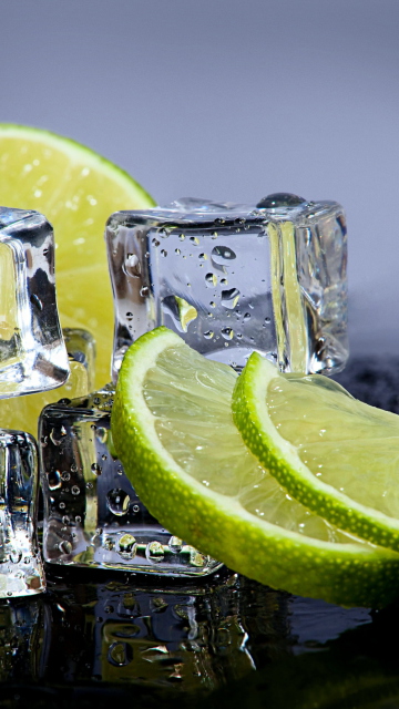 Lime With Ice wallpaper 360x640