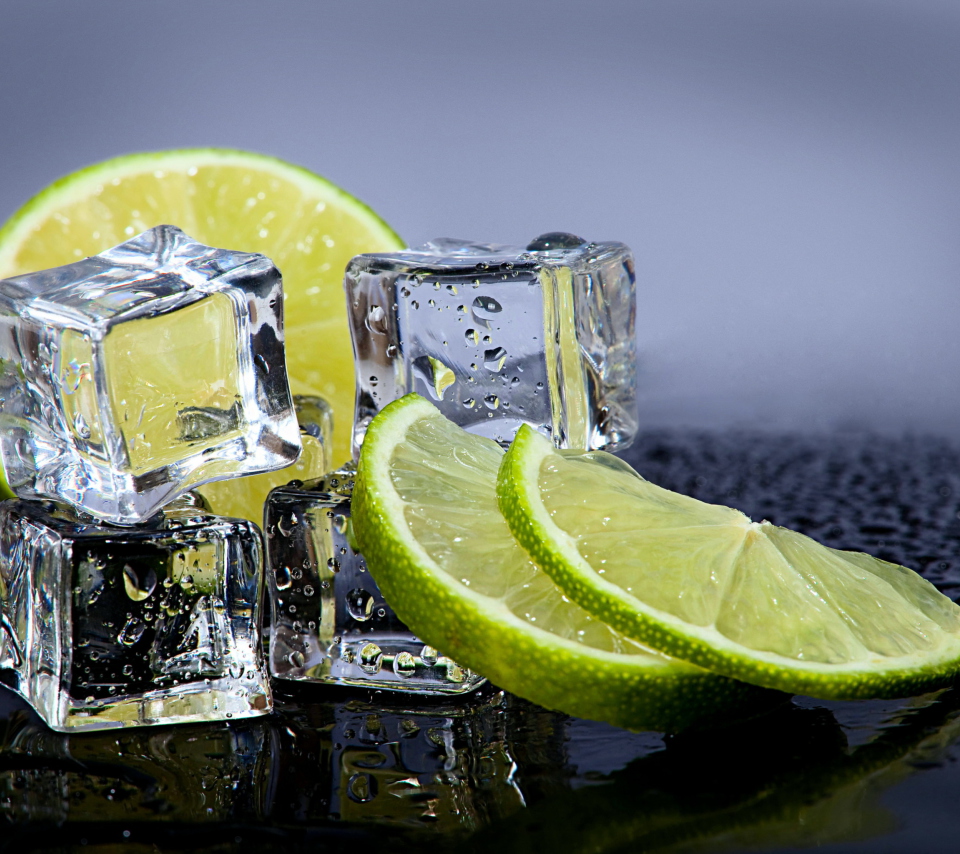Das Lime With Ice Wallpaper 960x854