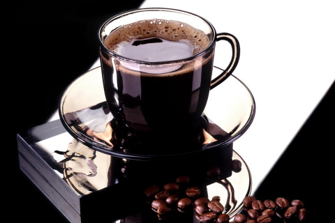 Das Morning Coffee Cup Wallpaper 480x320