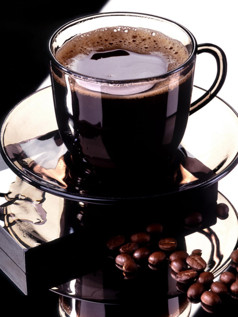 Das Morning Coffee Cup Wallpaper 480x640