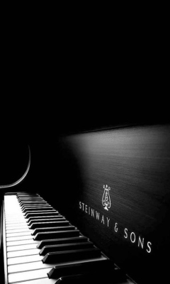 Fondo de pantalla Steinway Piano 240x400