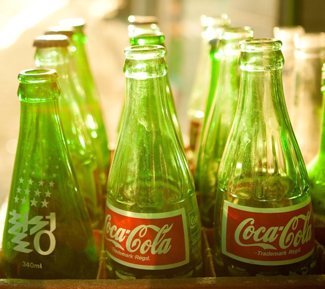 Fondo de pantalla Coca Cola Bottles 1080x960