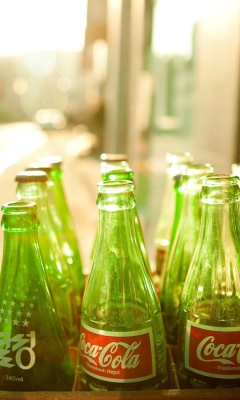 Sfondi Coca Cola Bottles 240x400