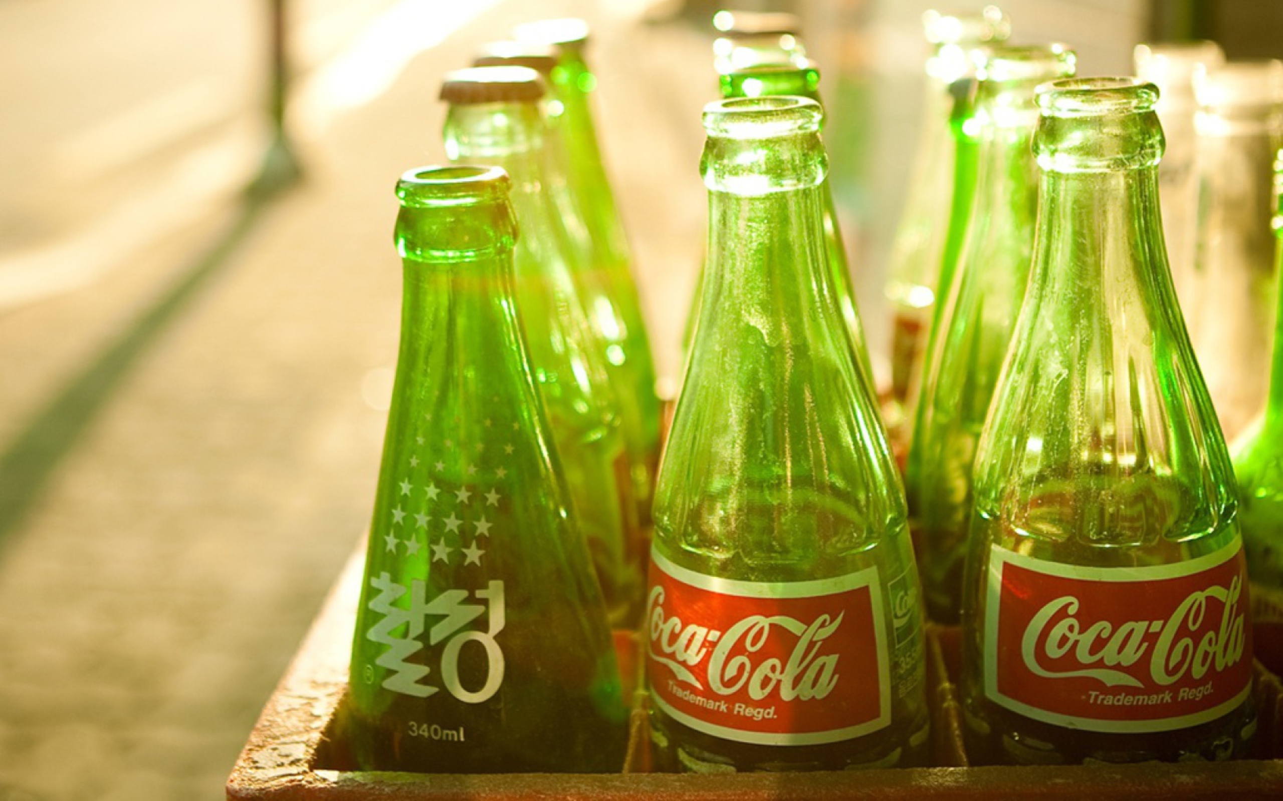 Coca Cola Bottles wallpaper 2560x1600