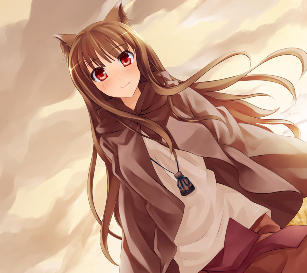 Das Smile Spice And Wolf Wallpaper 1080x960