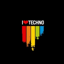 Fondo de pantalla I Love Techno 208x208