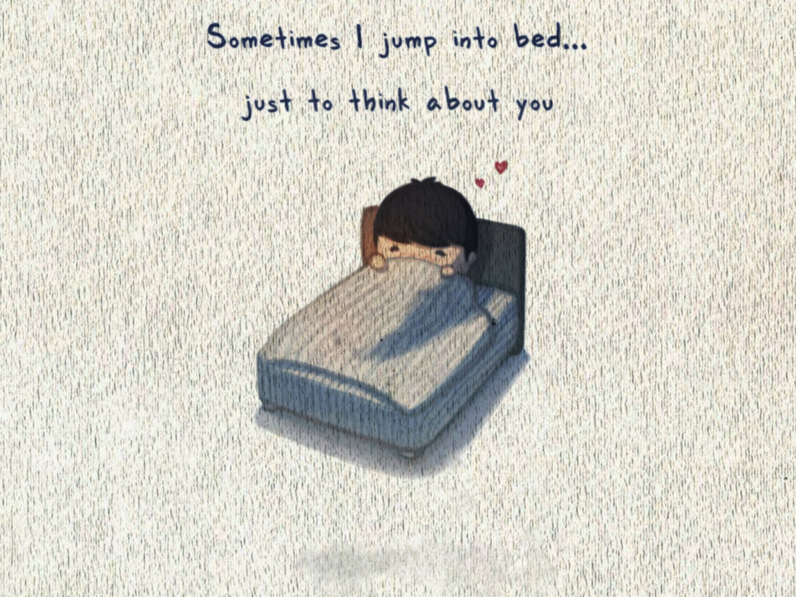 Love Is Jump To Bed wallpaper 1152x864