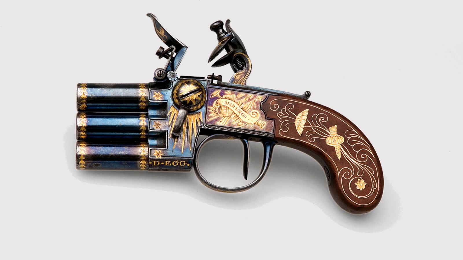 Fondo de pantalla Napoleons Emperor three chamber Pistol Marengo 1600x900