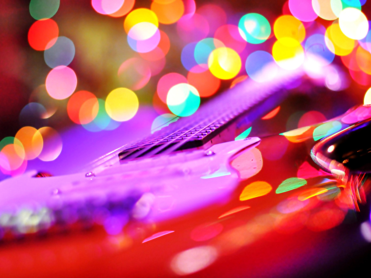 Bokeh Guitar wallpaper 1280x960