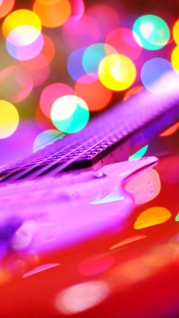 Fondo de pantalla Bokeh Guitar 360x640