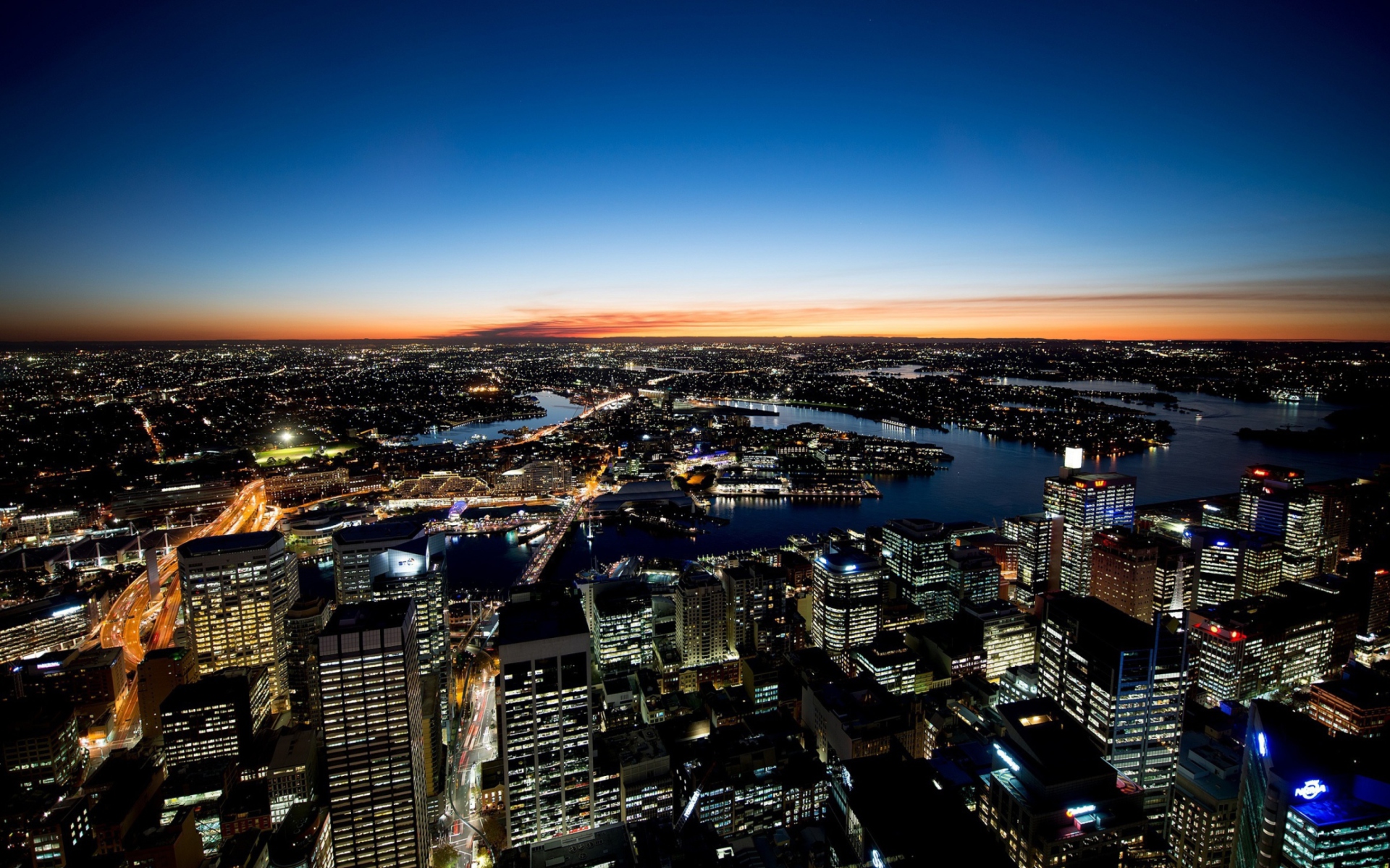 Fondo de pantalla Sydney Night Lights 1920x1200