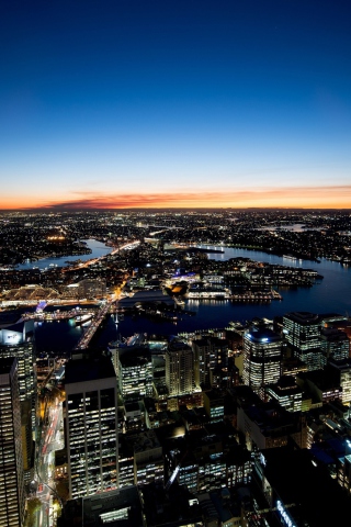 Sfondi Sydney Night Lights 320x480