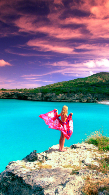 Paradise Girl wallpaper 360x640