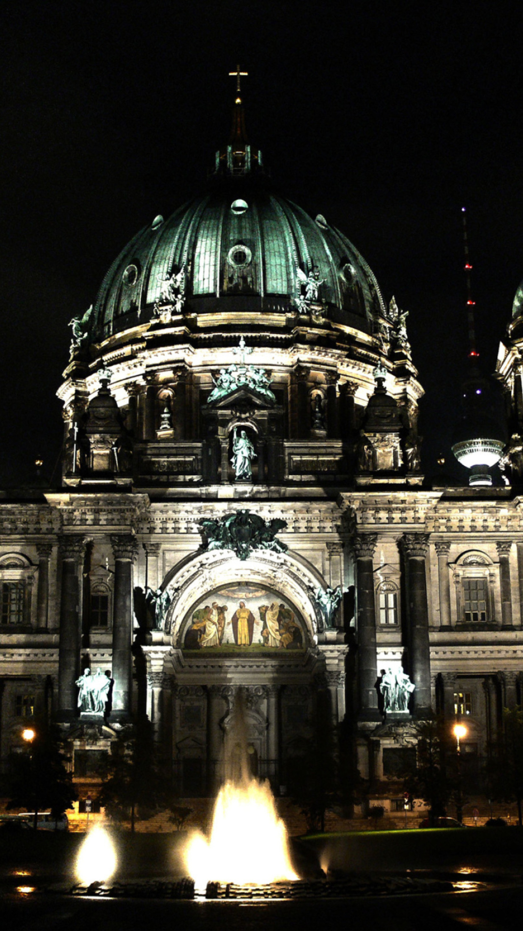 Berliner Dom At Night wallpaper 1080x1920