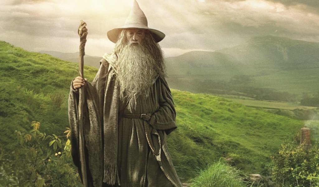 Обои Gandalf - Lord of the Rings Tolkien 1024x600