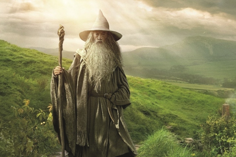 Das Gandalf - Lord of the Rings Tolkien Wallpaper 480x320