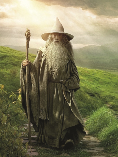 Das Gandalf - Lord of the Rings Tolkien Wallpaper 480x640