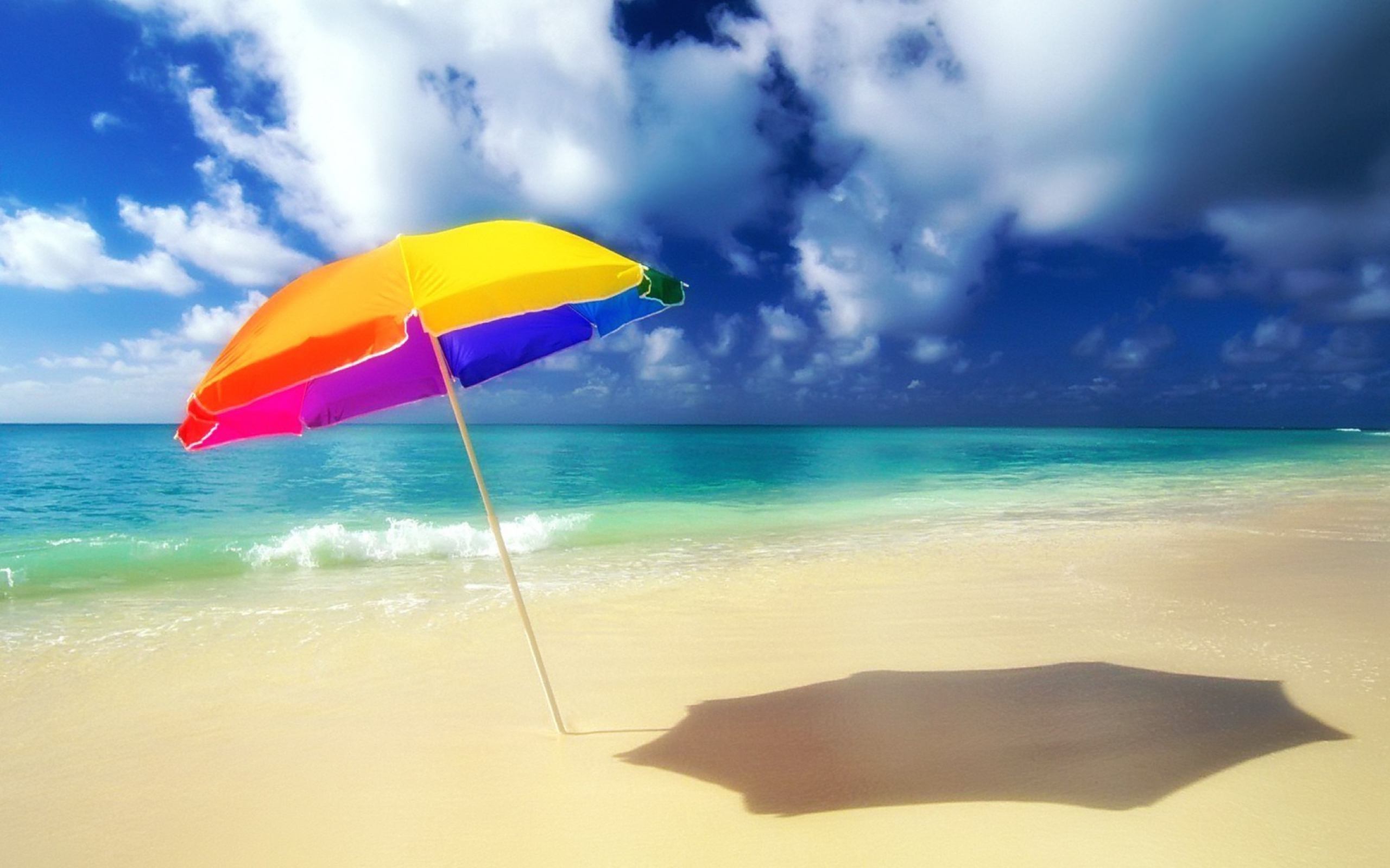 Das Rainbow Umbrella Wallpaper 2560x1600