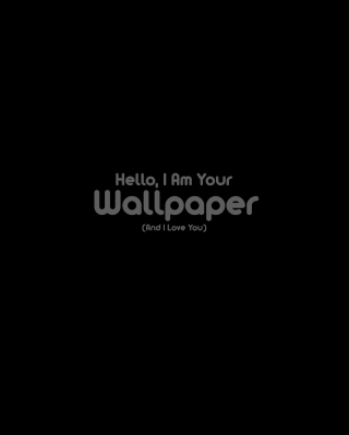 Hello I Am Your Wallpaper - Obrázkek zdarma pro iPhone SE