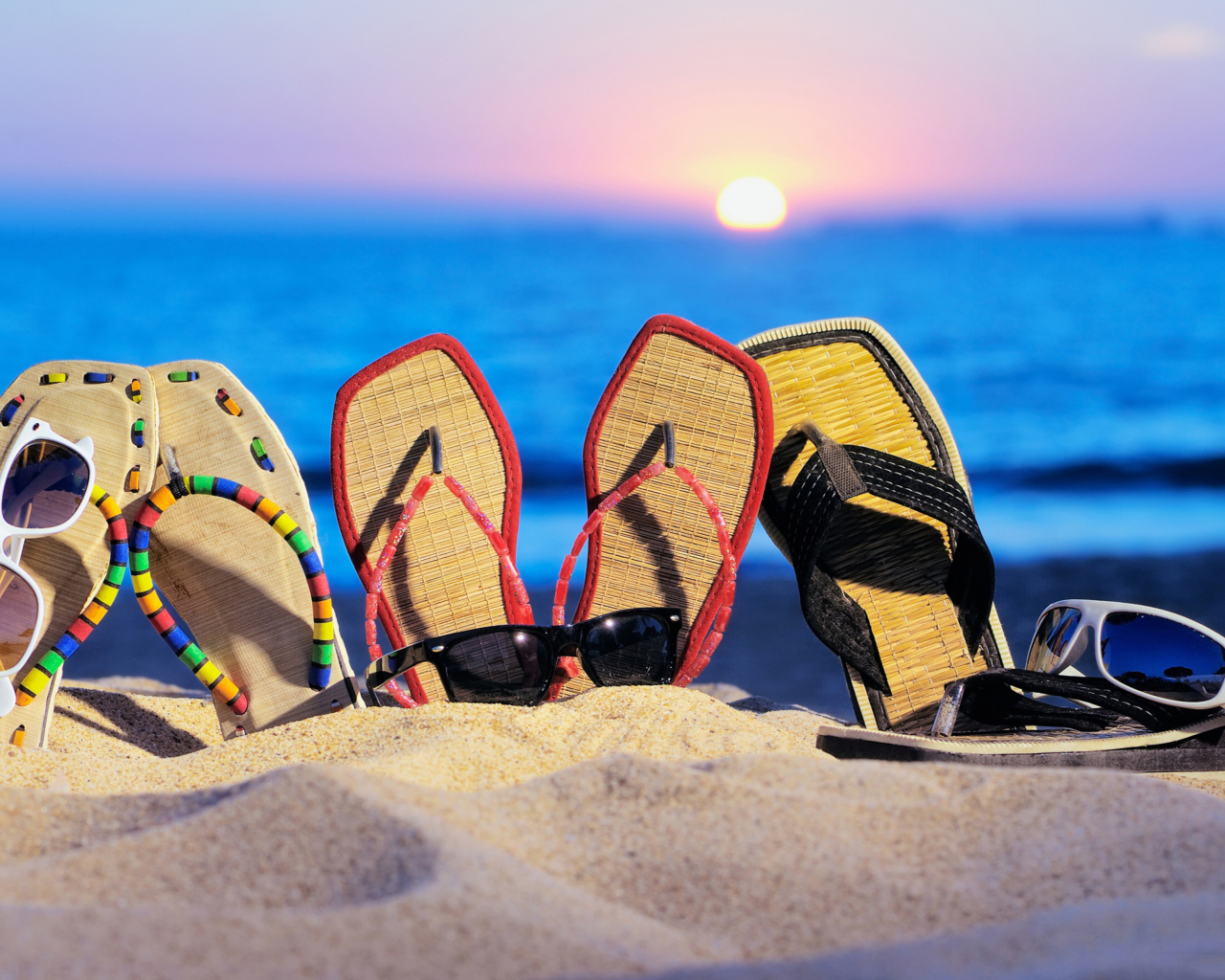 Beach Slippers wallpaper 1280x1024