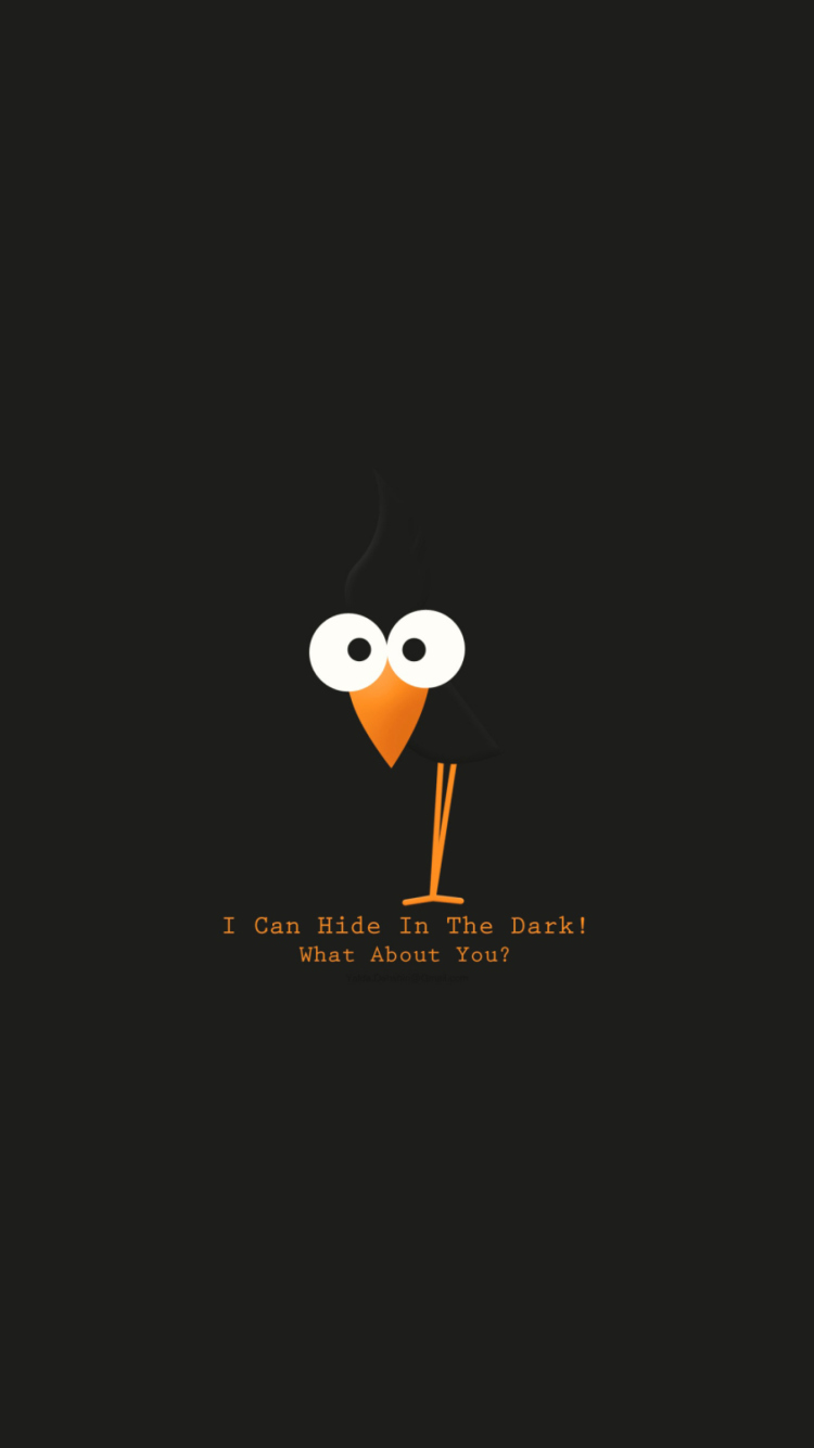 I Can Hide In The Dark wallpaper 750x1334