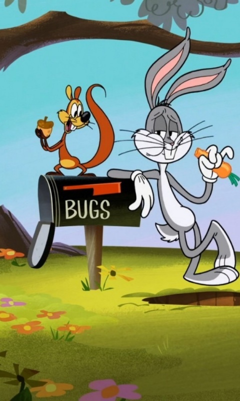 Sfondi Bugs Bunny Cartoon Wabbit 480x800