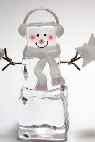 Sfondi Ice Snowman 320x480