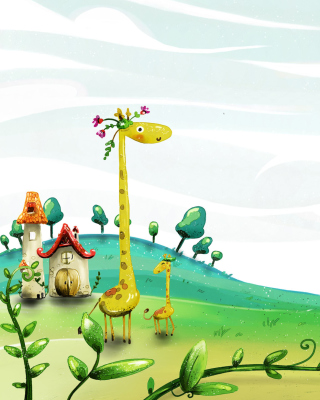 Giraffe World - Obrázkek zdarma pro Samsung Dash