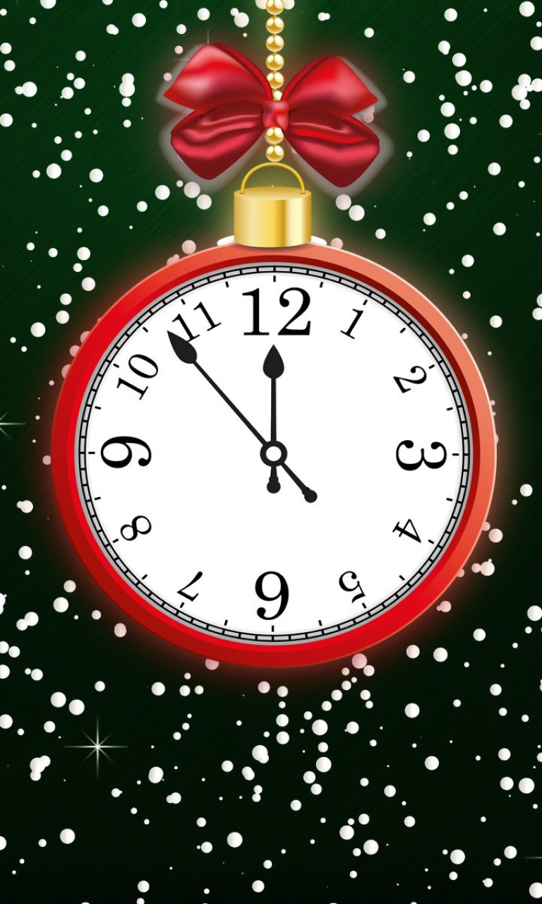 Sfondi Happy New Year Clock 768x1280