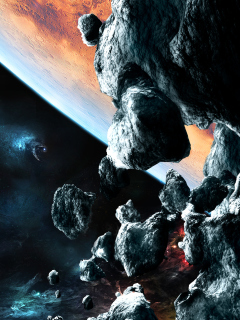 Fondo de pantalla Asteroids 240x320