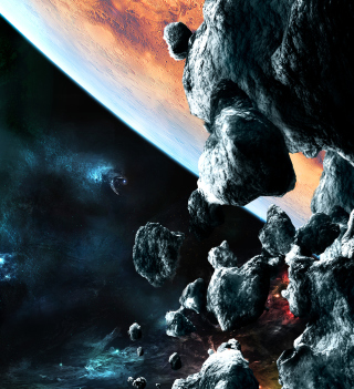 Asteroids - Obrázkek zdarma pro iPad 2