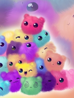 Das Funny Knuffelz Wallpaper 240x320