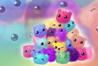 Funny Knuffelz Background for Android, iPhone and iPad