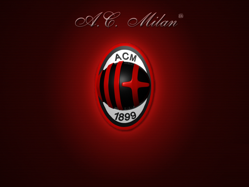 Sfondi AC Milan Logo 1024x768