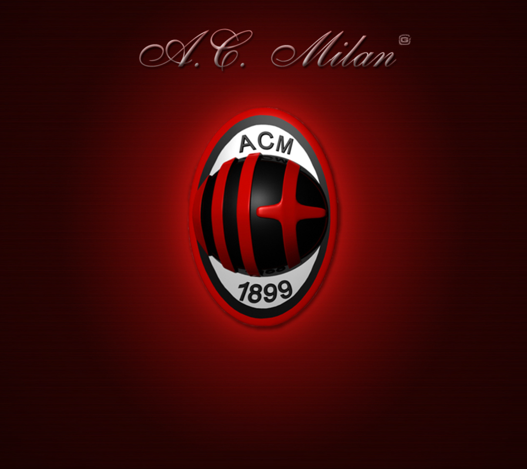 Das AC Milan Logo Wallpaper 1080x960