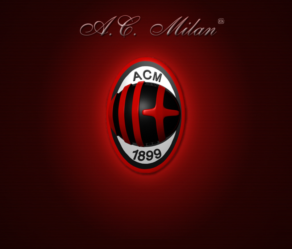 Fondo de pantalla AC Milan Logo 1200x1024