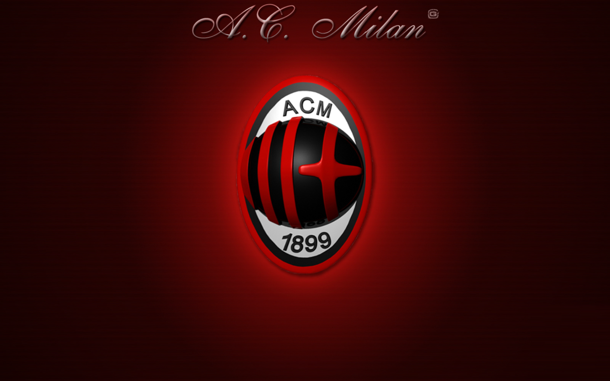 Screenshot №1 pro téma AC Milan Logo 2560x1600