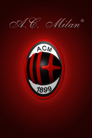 Fondo de pantalla AC Milan Logo 320x480