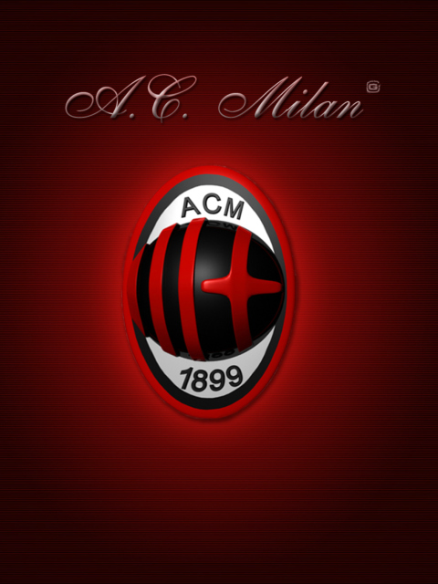 Das AC Milan Logo Wallpaper 480x640
