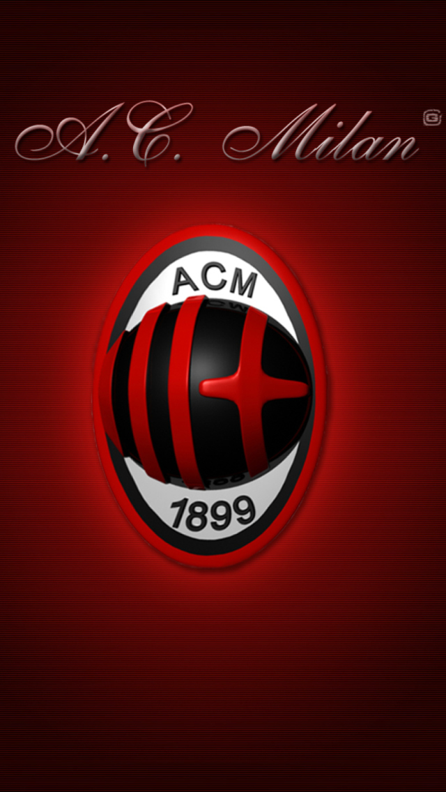 Screenshot №1 pro téma AC Milan Logo 640x1136