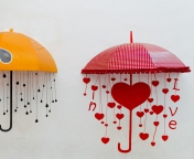 Sfondi Love Umbrella 176x144