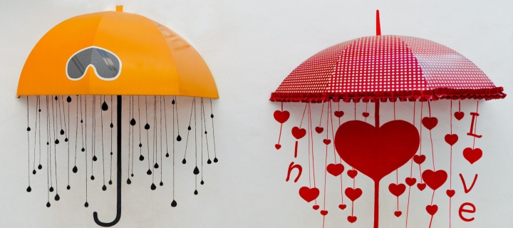 Das Love Umbrella Wallpaper 720x320
