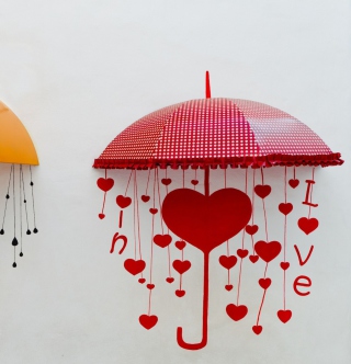 Kostenloses Love Umbrella Wallpaper für 1024x1024