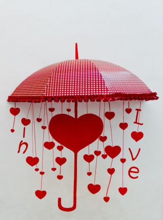 Love Umbrella papel de parede para celular para Nokia C-Series