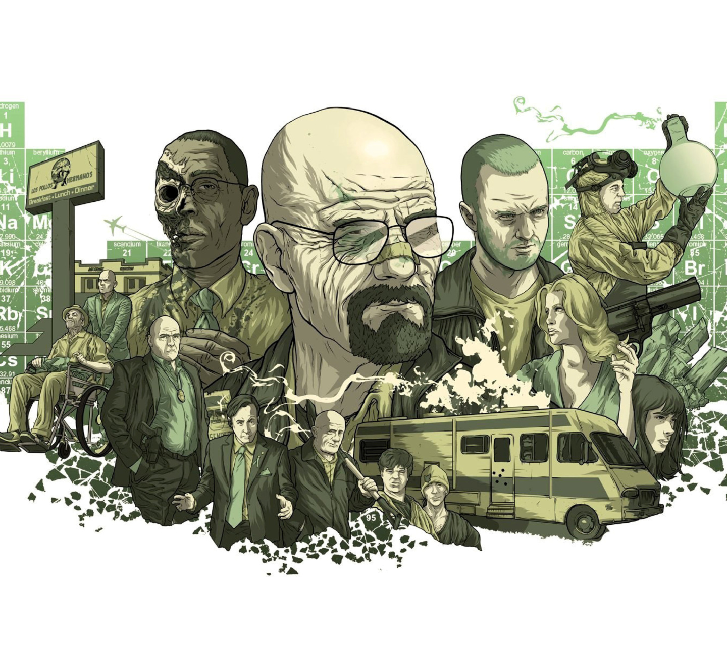 Fondo de pantalla Breaking Bad Poster 1440x1280