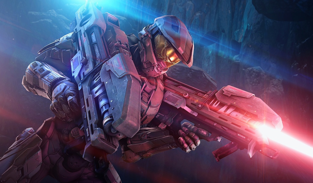 Master Chief in Halo Game wallpaper 1024x600
