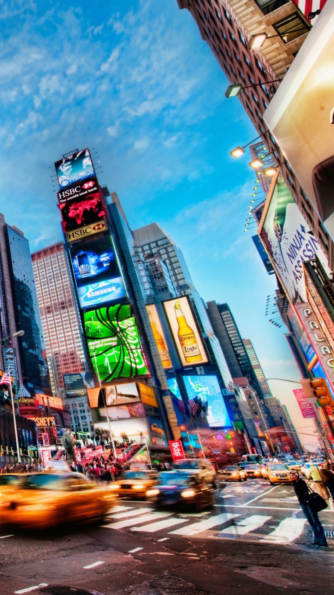 Картинка Times Square New York на телефон 1080x1920