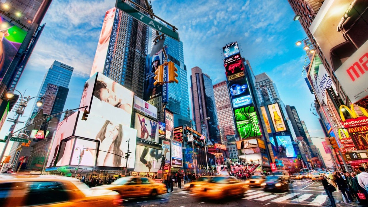 Times Square New York wallpaper 1280x720
