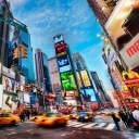 Das Times Square New York Wallpaper 128x128